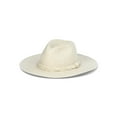 thumbnail image 1 of Time and Tru Women’s Braided Woven Straw Fedora Hat, 1 of 3