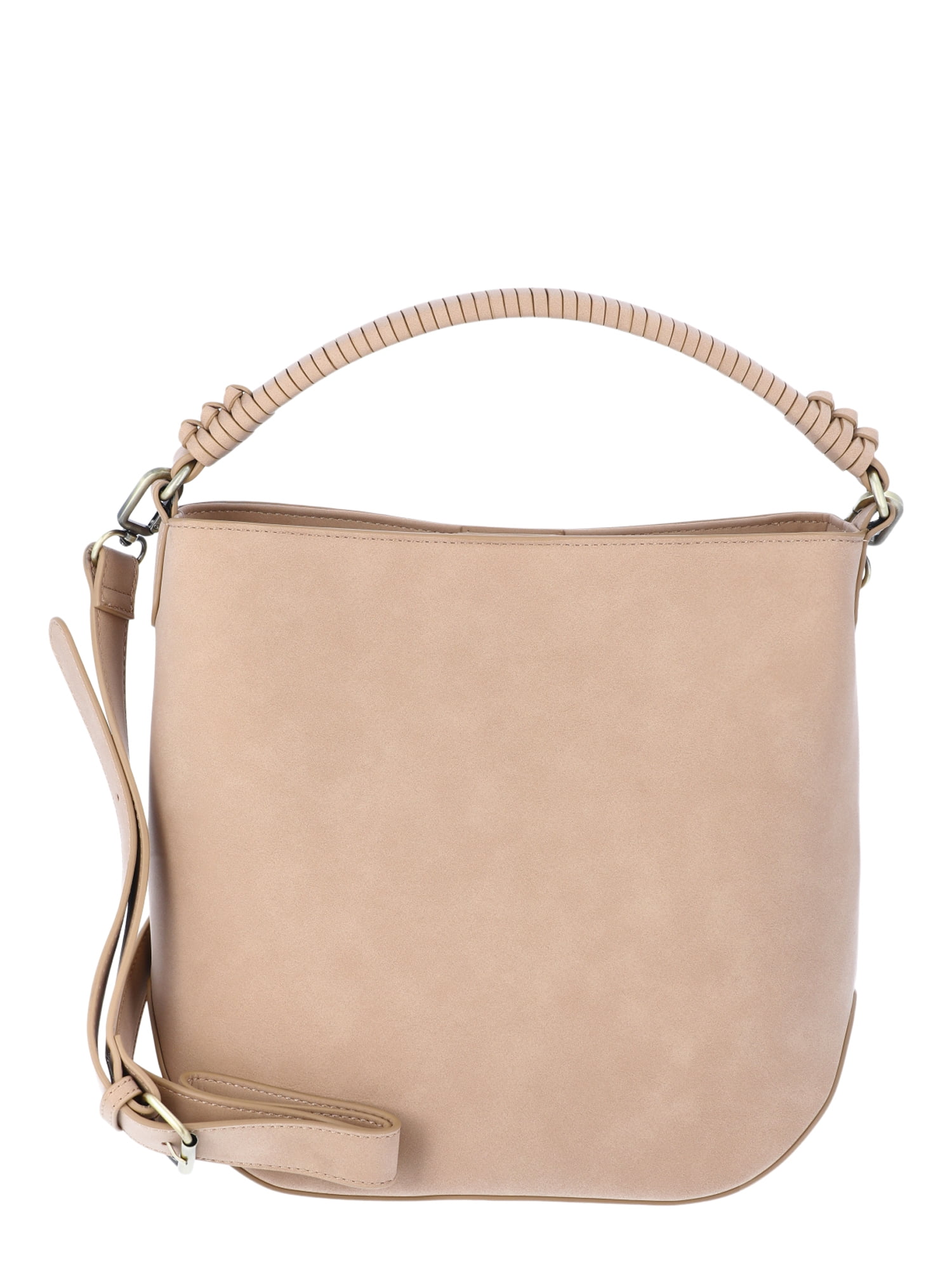 ★FLCT★ Cream and Bagel Bag_Black Time and Tru Women's Bucket Crossbody Handbag, Mocha Splash