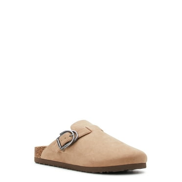 Time and Tru Women's Buckle Clogs