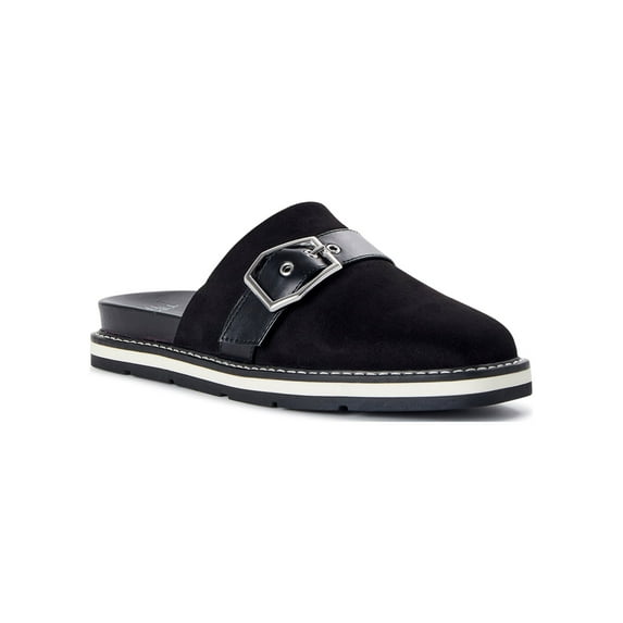 Time and Tru Women's Buckled Mule Slides
