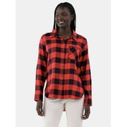 Time and Tru Women's Flannel Shirt, Sizes XS- XXXL