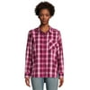 Actual Color: Crushed Plum Plaid, Clothing Size: M