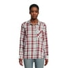 Actual Color: Vivid White/Brillant Red Plaid, Clothing Size: XXL