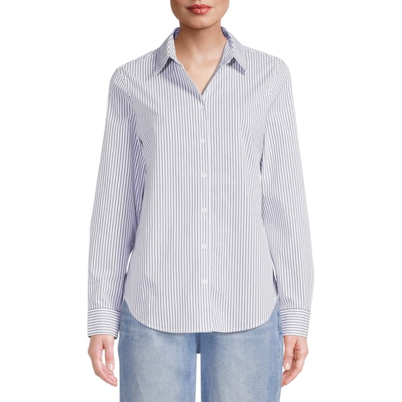 Time and Tru Women's Button Front Shirt