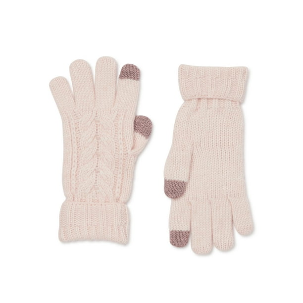 Time and Tru Women's Cable Knit Gloves