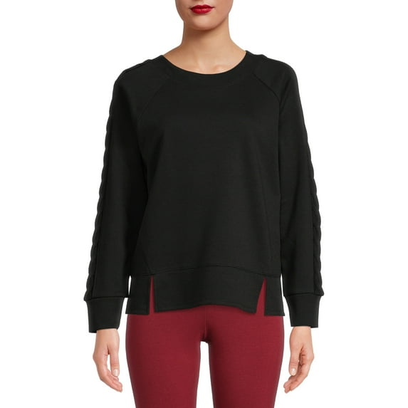 Time and Tru Women's Cable Sweatshirt