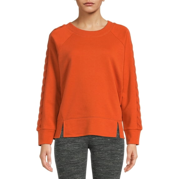 Time and Tru Women's Cable Sweatshirt