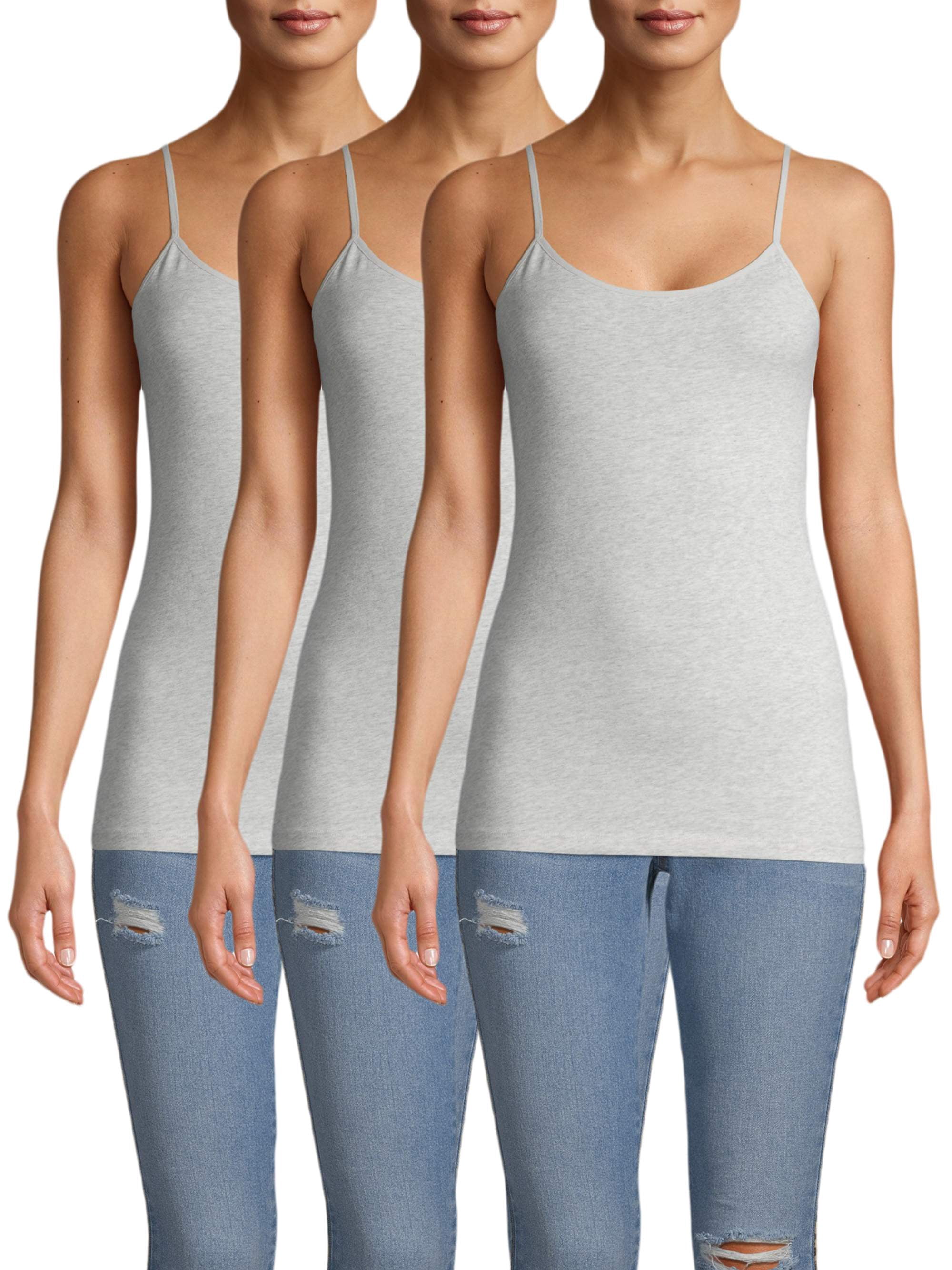 Time and Tru Women's Cami Tank Top, 3-Pack - Walmart.com