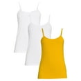 thumbnail image 1 of Time and Tru Women's Cami Tank Top, 3-Pack, 1 of 5