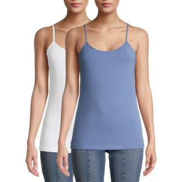 Time and Tru Women's Cami Tank Top, 3-Pack