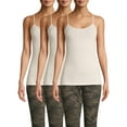 thumbnail image 1 of Time and Tru Women's Cami Tank Top, 3-Pack, 1 of 6