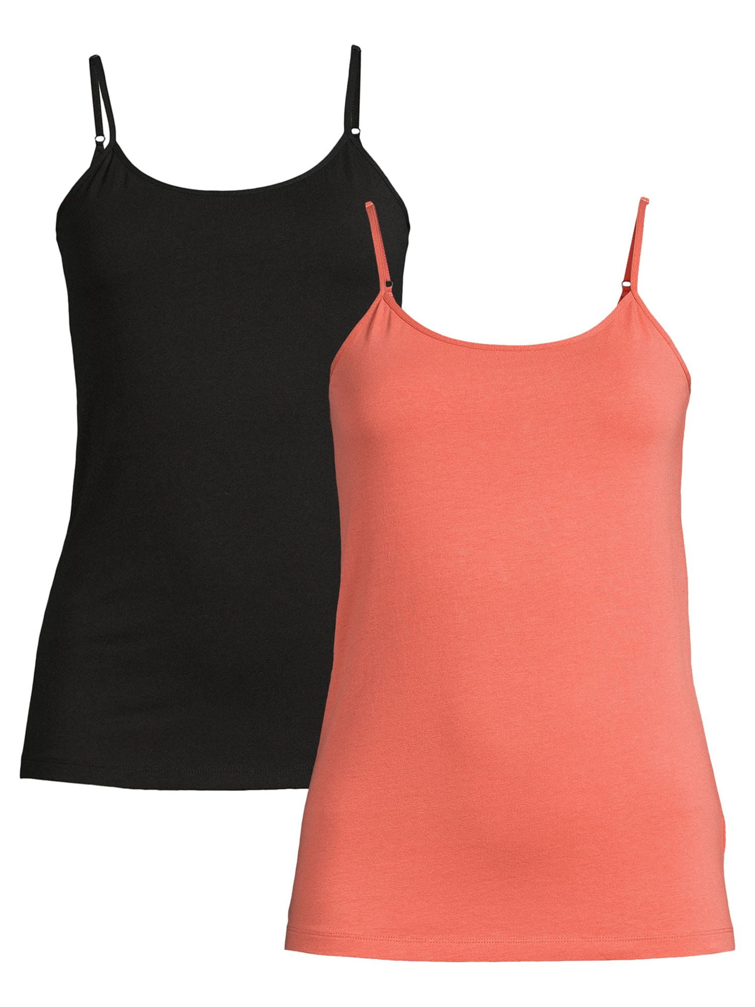 Time and Tru Women's Cami Tank Top, 3-Pack