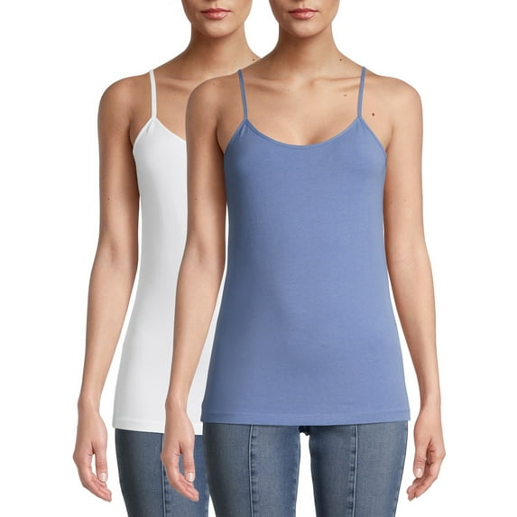 Time and Tru Women's Cami Tank Top, 3-Pack
