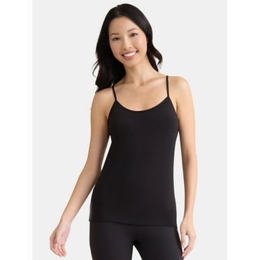 Time and Tru Women's Cami with Adjustable Straps, 3-Pack, Sizes XS-XXXL