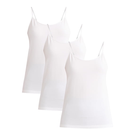 Time and Tru Women’s Cami Top with Adjustable Straps, Sizes XS-XXXL