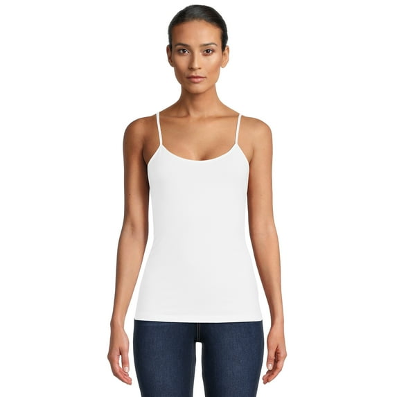 Time and Tru Women's Cami with Adjustable Straps, Sizes XS-XXXL