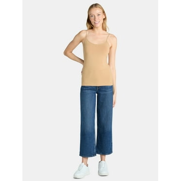 Time and Tru Women's Cami with Adjustable Straps, Sizes XS-XXXL