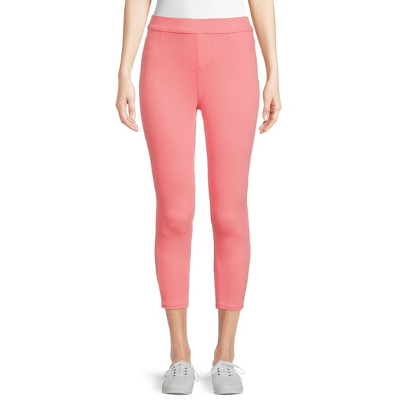Time and Tru Women's Capri Jeggings, 23" Inseam, Sizes XS-3XL