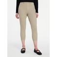 thumbnail image 1 of Time and Tru Women's Capri Jeggings, Sizes XS-XXXL, 1 of 6