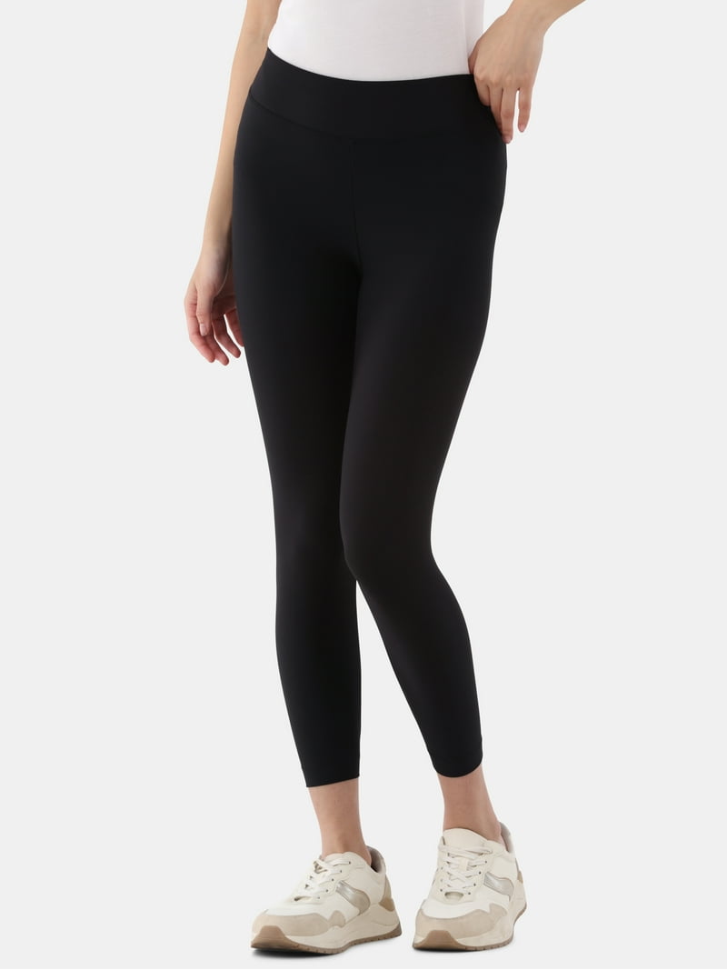 Time and Tru Women's Capri Leggings High Rise 22 Inch Inseam Soft