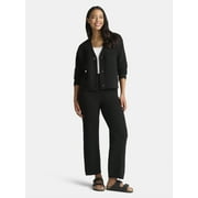 TIME AND TRU Women's and Women's Plus Cardigan and Pants Sweater Set, 2-Piece, Sizes XS-4X