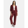 thumbnail image 1 of Time and Tru Women's and Women's Plus Cardigan and Pants Sweater Set, 2-Piece, Sizes XS-4X, 1 of 3