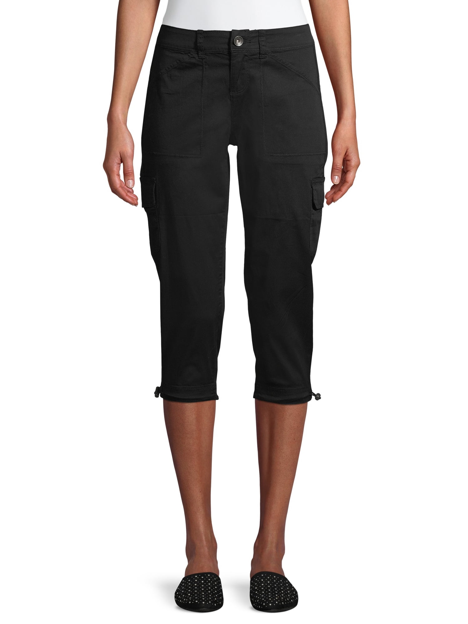 Time and tru best sale women's cargo capri pants