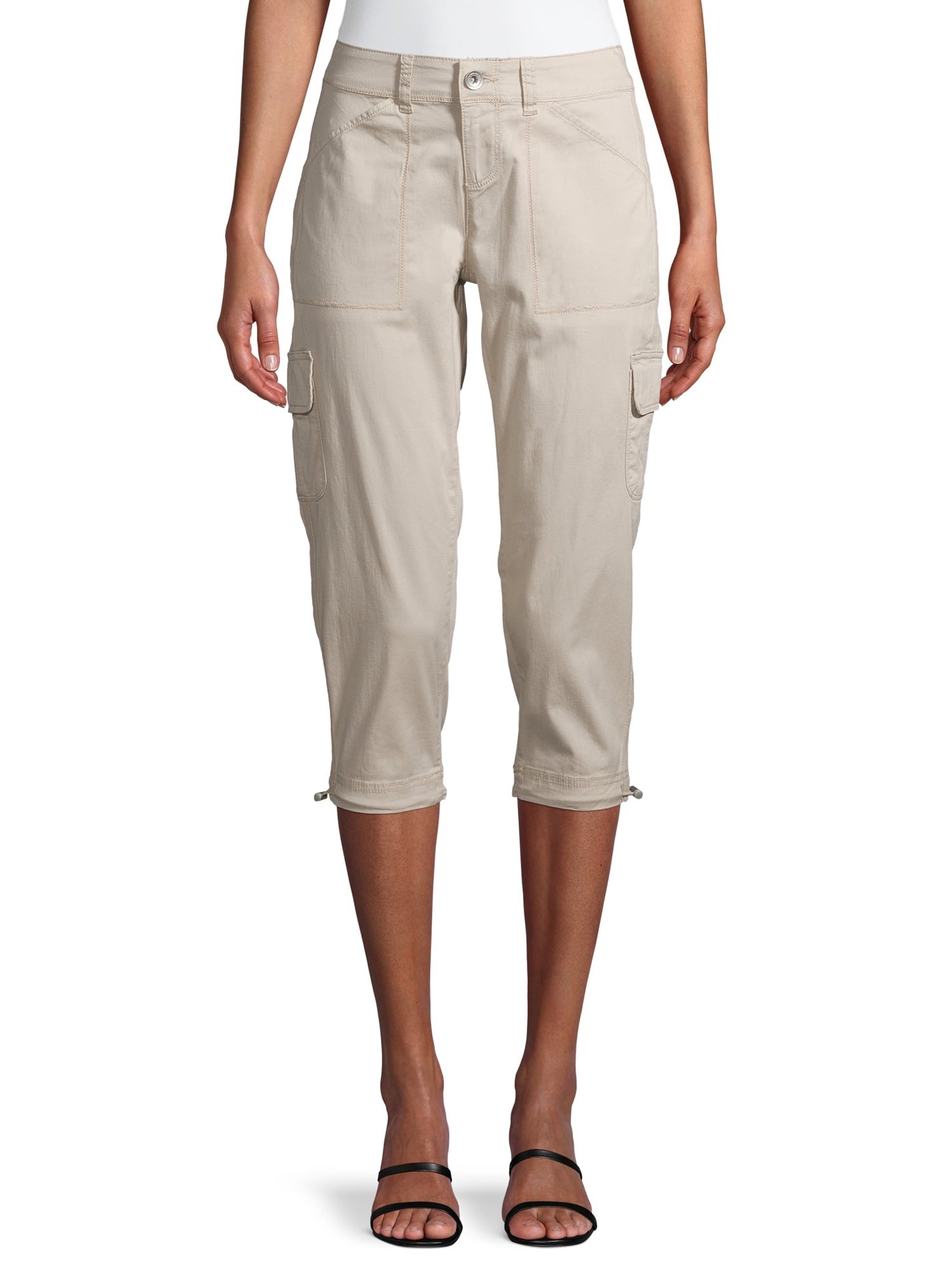 Time and Tru Women's Cargo Capri Pants