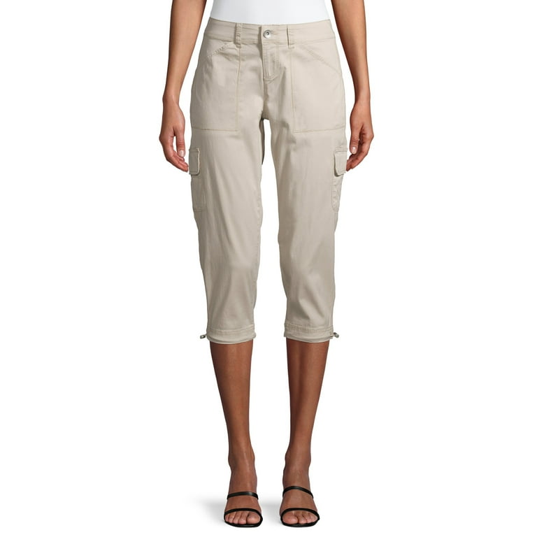 Time and Tru Women s Cargo Capri Pants