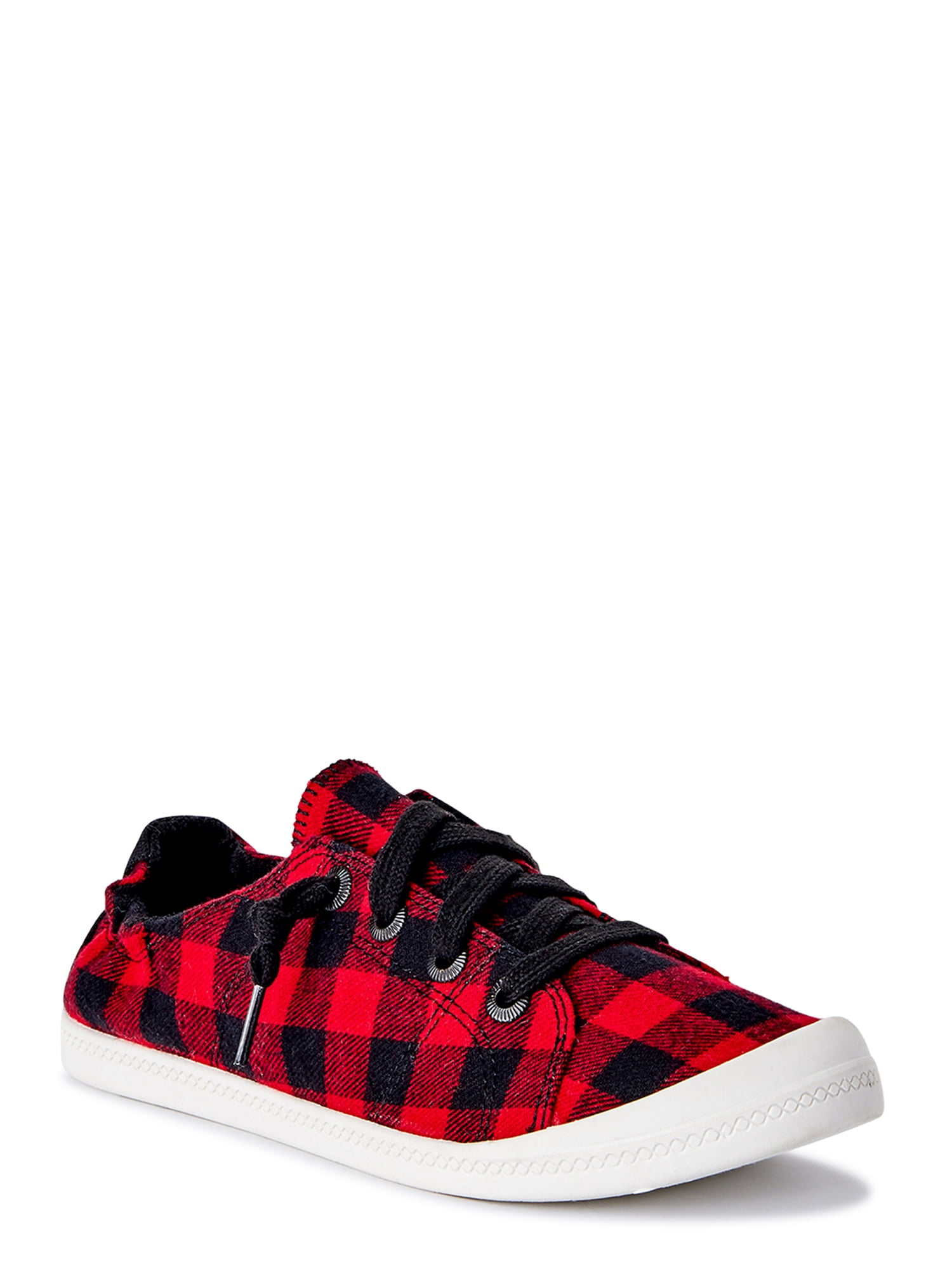 Time and Tru Women’s Casual & Dress Shoes Scrunch Back Sneakers, Slip-On, Assorted Colors, Size 7