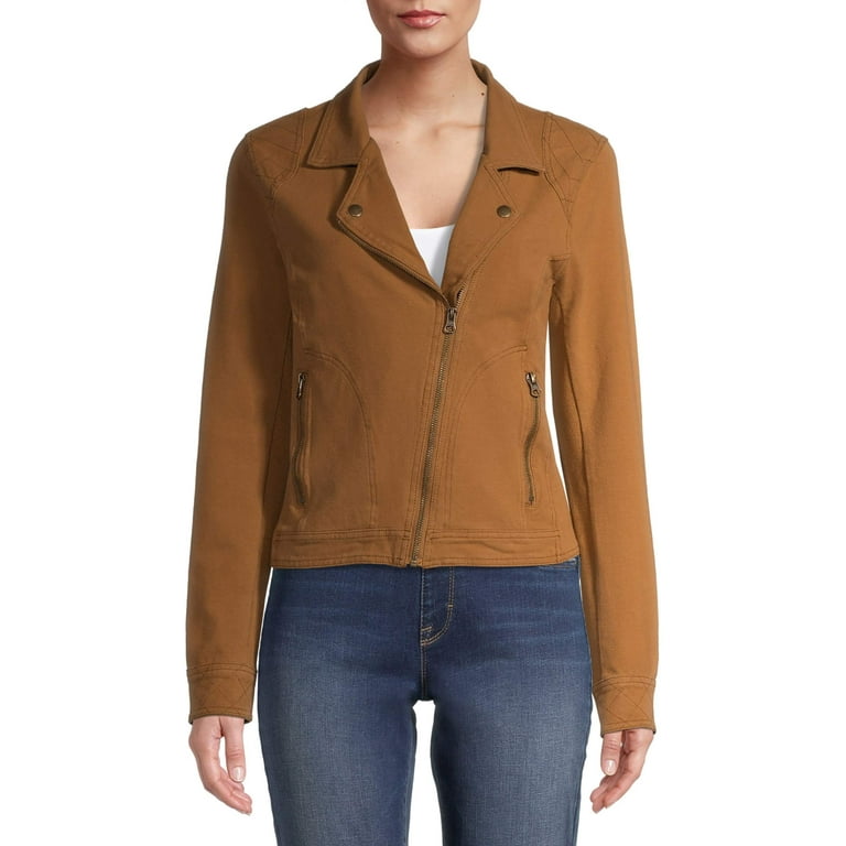 Walmart women's moto jacket sale