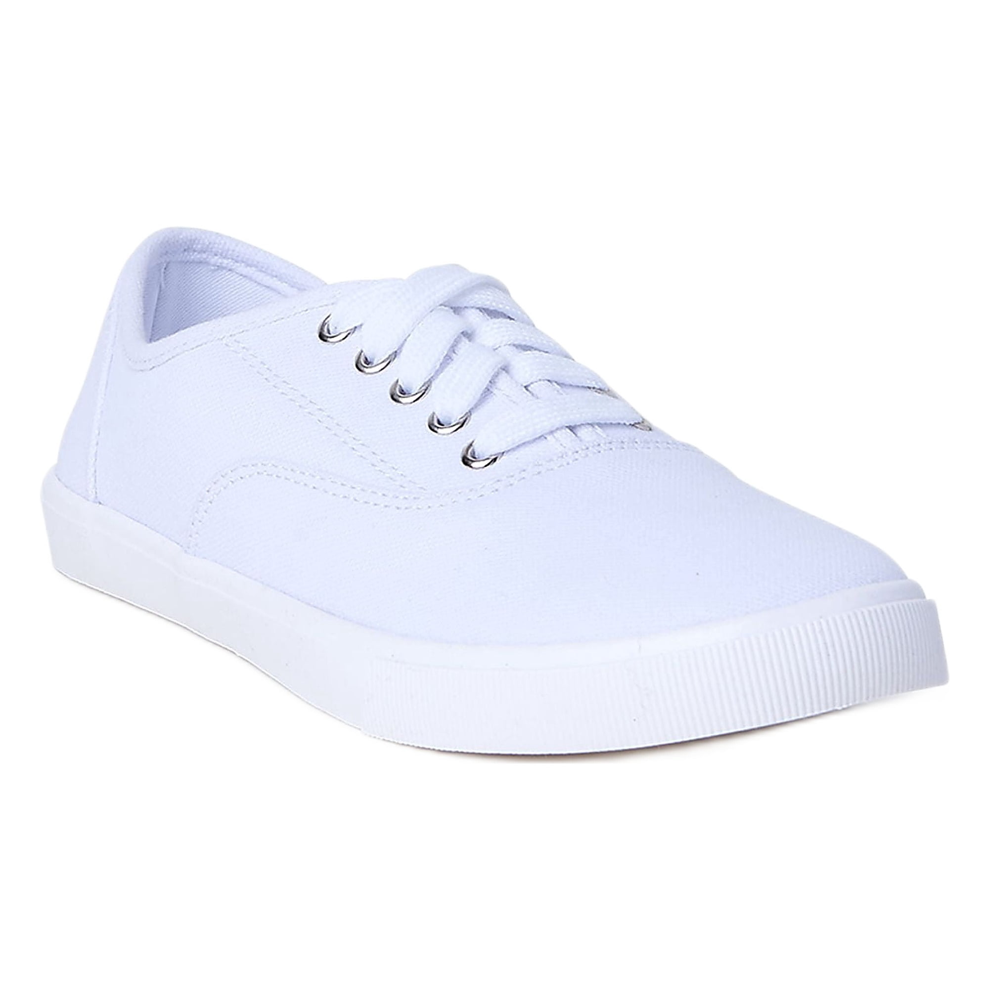 Time and Tru Women's Casual Lace Up Sneakers, Wide Width Available
