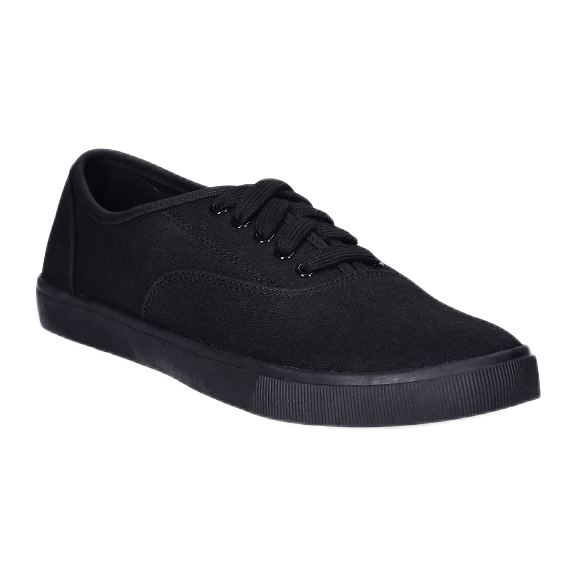 Time and Tru Women's Casual Lace Up Sneakers, Wide Width Available