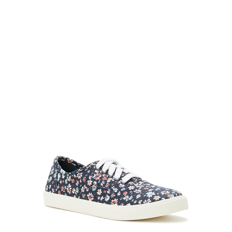 Time and Tru Women s Casual Lace up Sneakers Wide Width Available Walmart