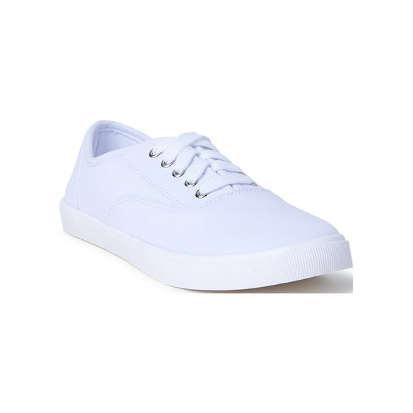 Time and Tru Women's Casual Lace Up Sneakers, Wide Width Available