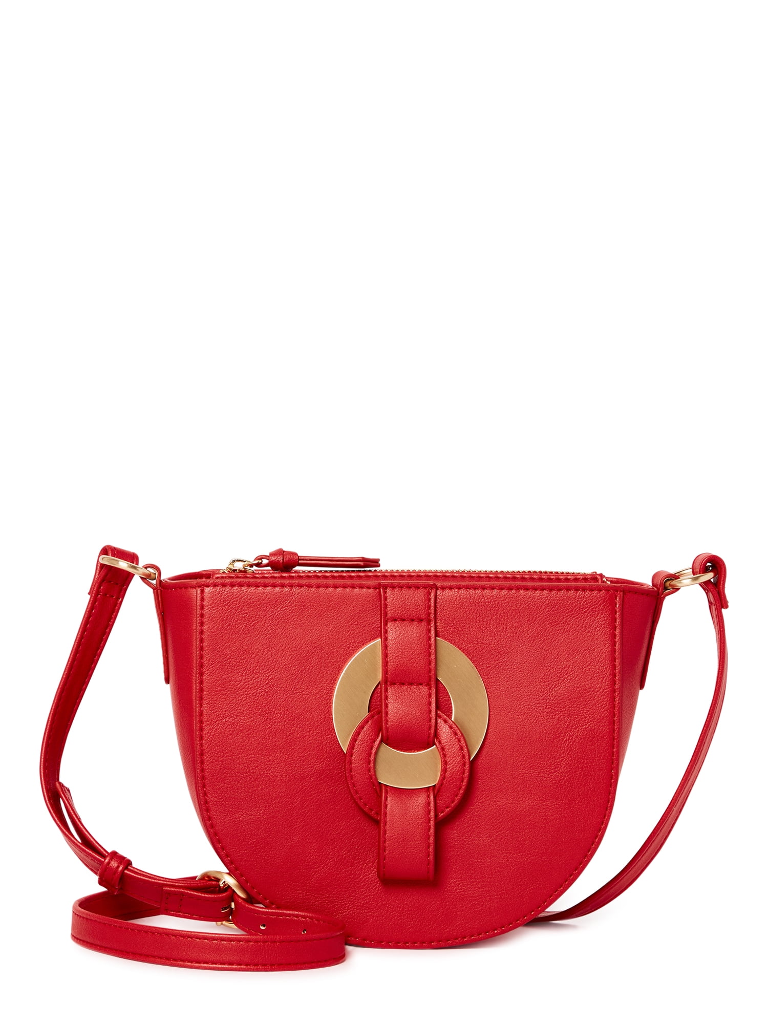 Time and Tru Women's Cecile Fashionable Ladies Crossbody Handbag Coral ...