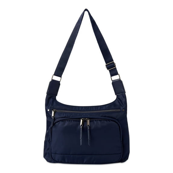 Time and Tru Women's Cecily Nylon Crossbody Bag