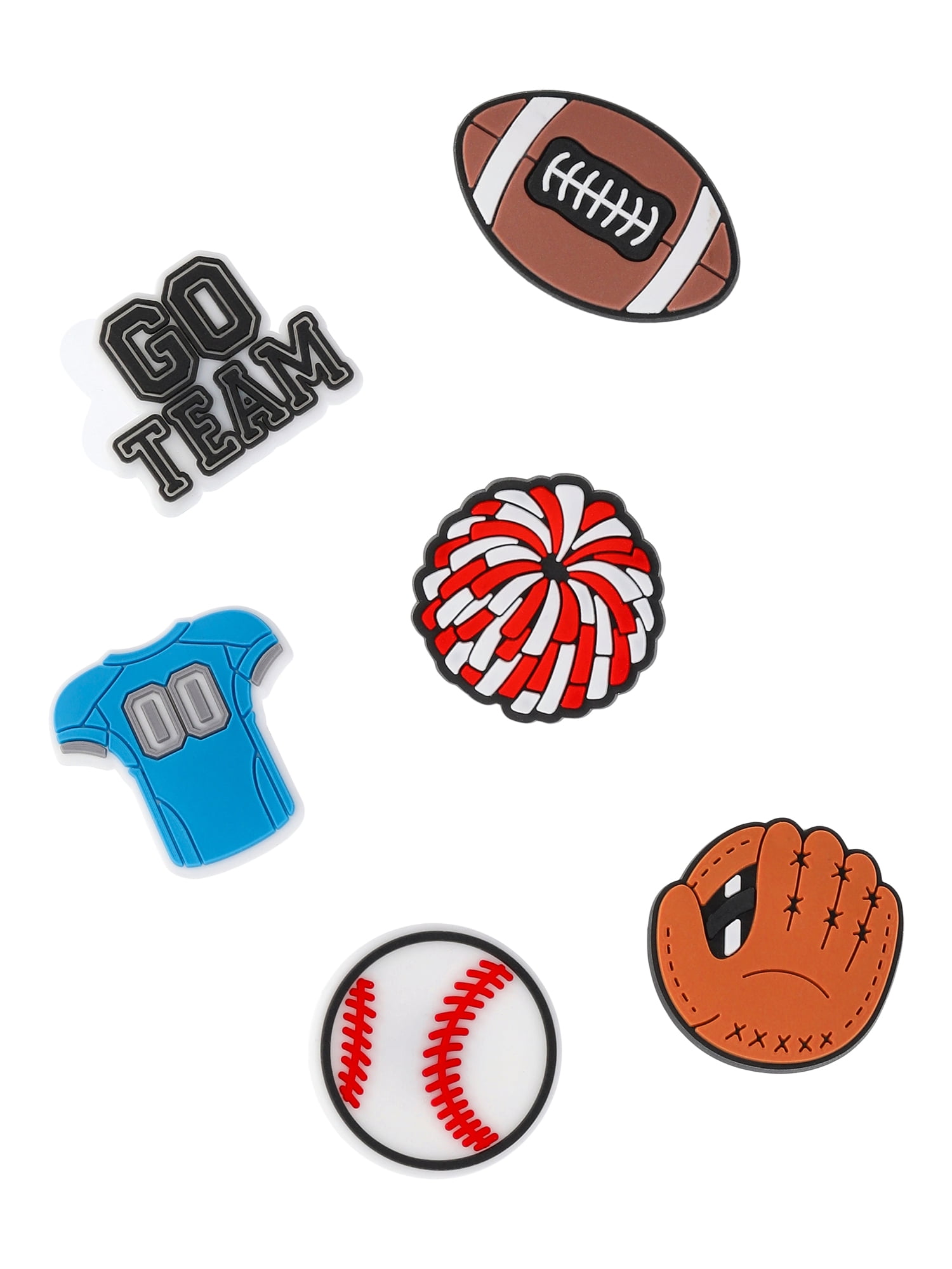 Time and Tru Sporty Handbag Charms for EVA Beach Tote, 6-Pack