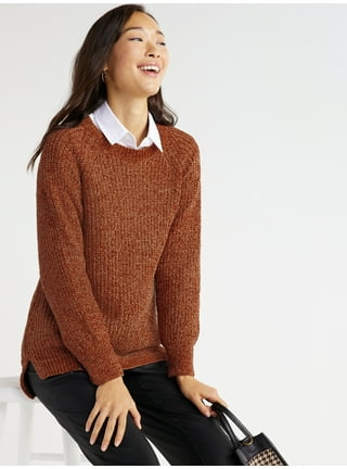 Mercedes Knit Fur Sweater in Cream