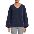 thumbnail image 1 of Time and Tru Women's Chenille Pullover Top, 1 of 5