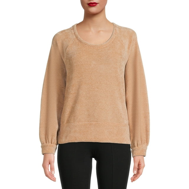 Time and Tru Women's Chenille Pullover Top