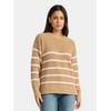 Time and Tru Women's Chenille Sweater with Long Sl