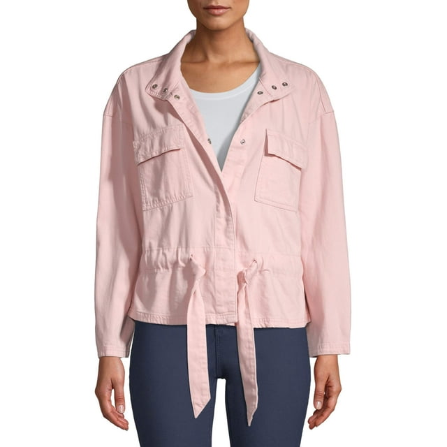 Time and Tru Women's Cinched Utility Jacket - Walmart.com