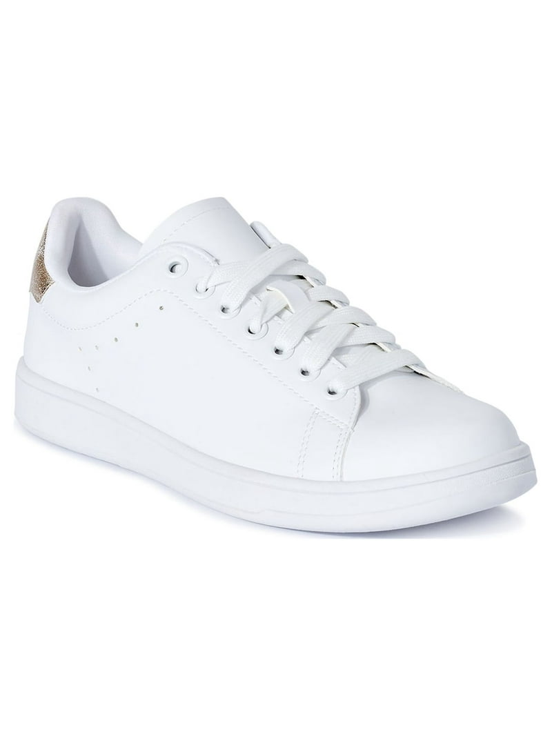 Time and Tru Women's Classic Court Casual Sneaker (Wide Width