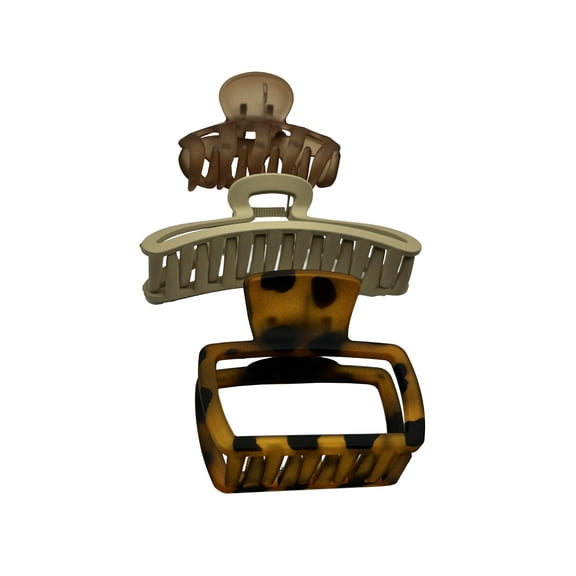 Time and Tru 3-Pack Claws, Brown