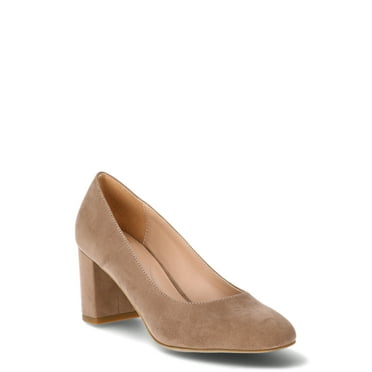 Time and Tru Women's Closed Toe Pump Dress Heels