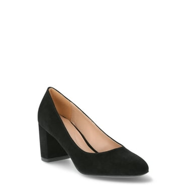 Time and Tru Women's Closed Toe Pump Dress Heels
