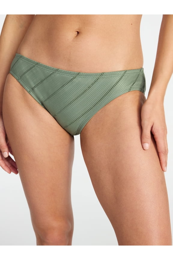 Women's and Women's Plus Size Low Rise Bikini Bottom, Sizes XS-3X