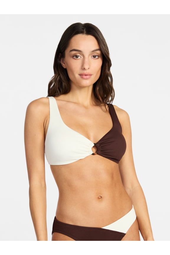 Women's Collections Ring Front Bikini Top, Sizes XS-XL