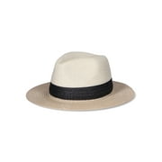 Time and Tru Women's Colorblock Straw Fedora